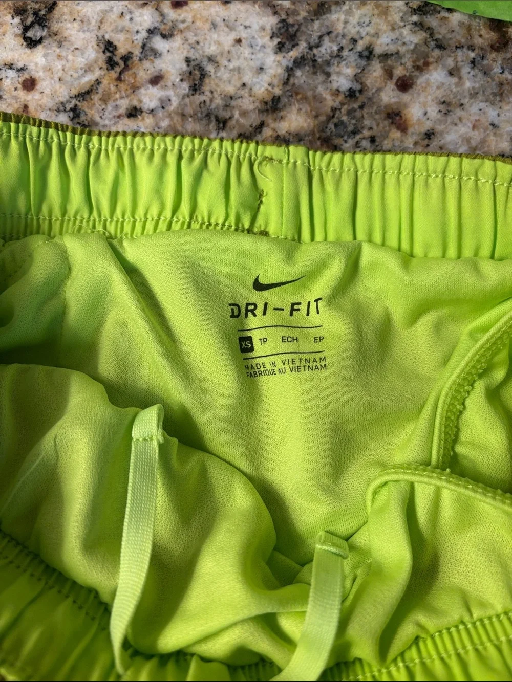 NWT Nike Women’s Running Shorts XS Neon Yellow/Greenish